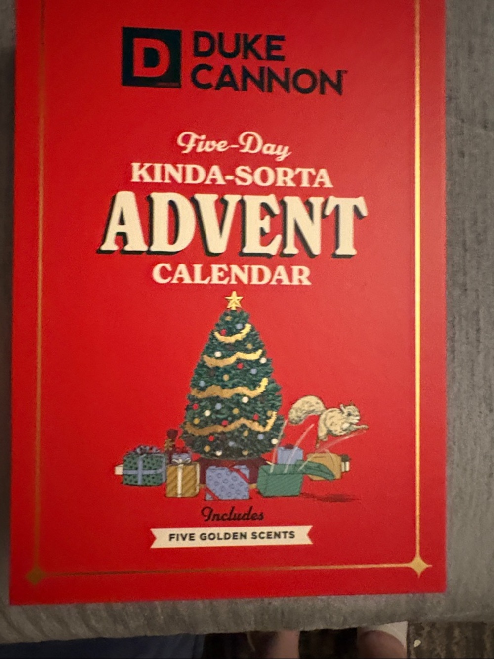 Duke Cannon Five-Day Kinda-Sorta Advent Calendar - Red